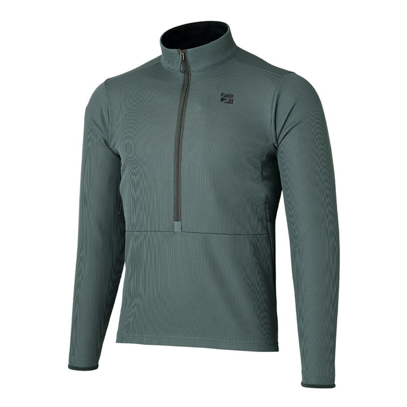 Men's Drought Sensor Zip Neck,FOREST, medium image number 0