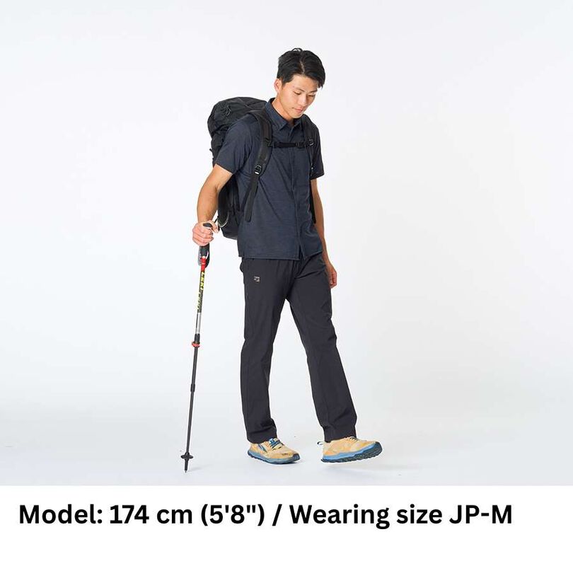 Men's Ramie Spin Knit Shirt Short Sleeve,DARK INDIGO, medium image number 5