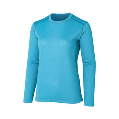 Ramie Spin Air Long Sleeve Crew ILBL M,ISLAND BLUE, small image number 0