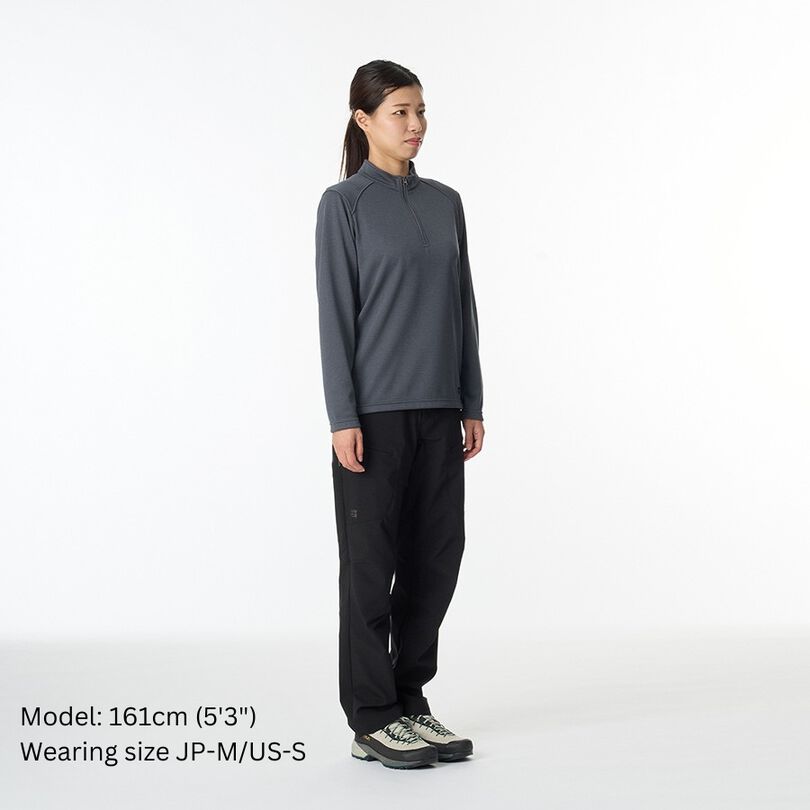 Women's Drought Largo Zip Neck,GREEN HEATHER, medium image number 10