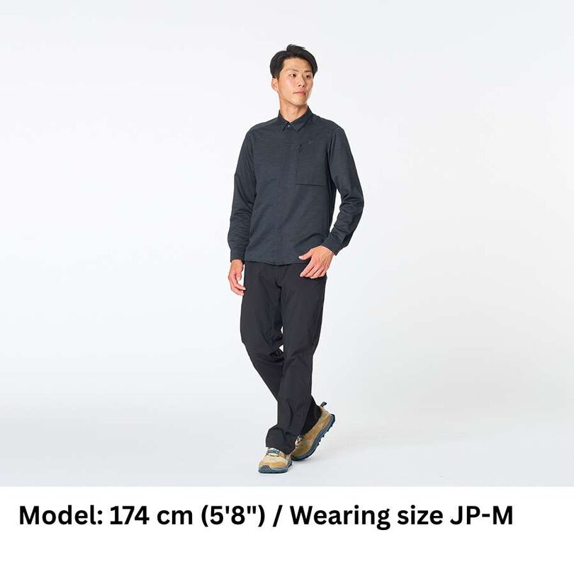 Men's Ramie Spin Knit Shirt,DARK INDIGO, medium image number 6