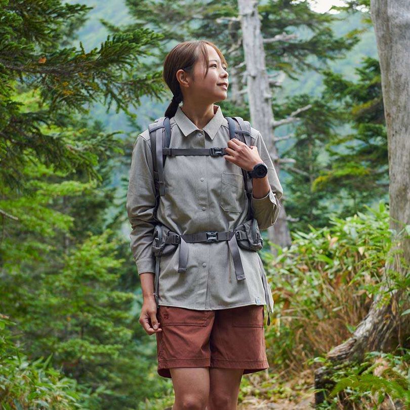 Women's Japanese Heritage Color Shirt,NAVY KIKYO, medium image number 4