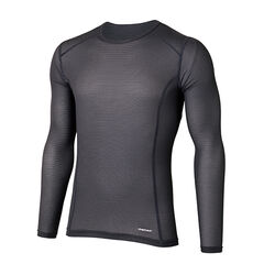 Elemental Layer Warm Long Sleeve Crew GP L,GRAPHITE, small image number 0