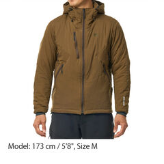 Men's Polygon Act Hooded Jacket,NAVY, small image number 4