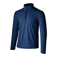 Men's Drought Shade Zip Neck,NAVY, small image number 0