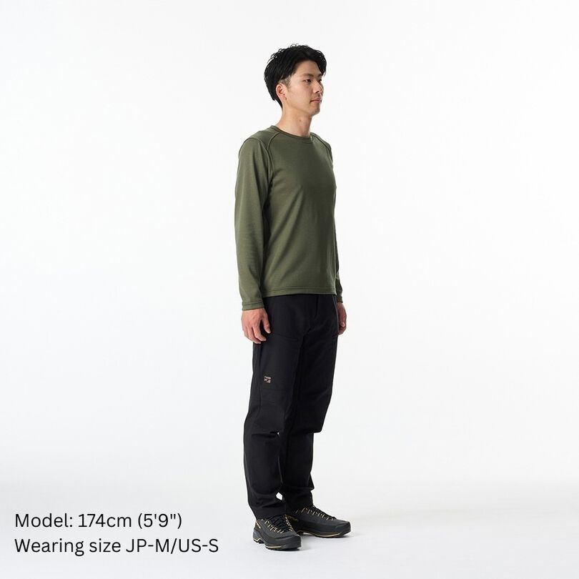 Men's Drought Largo Long Sleeve,CHARCOAL HEATHER, medium image number 14