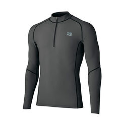 Men's Rapid Rush Zip Neck,TITANIUM BROWN, small image number 1