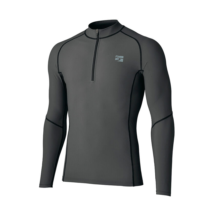 Men's Rapid Rush Zip Neck,TITANIUM BROWN, medium image number 1