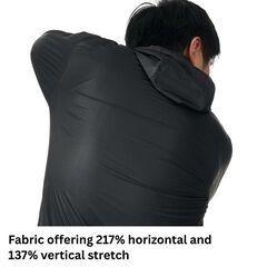 Men's Mu-Wrap Hooded Jacket,BLACK MICA, small image number 10