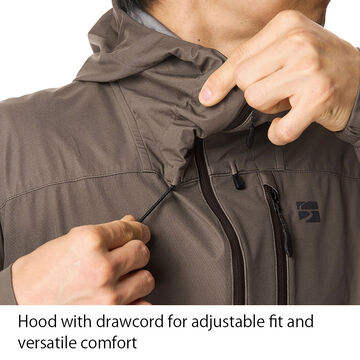 Flow Wrap Hooded Jacket BLCK M,BLACK, small image number 9