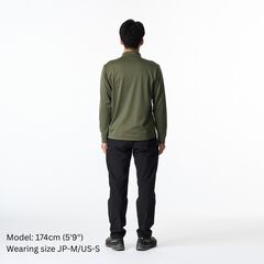 Men's Drought Largo Zip Neck,CHARCOAL HEATHER, small image number 8