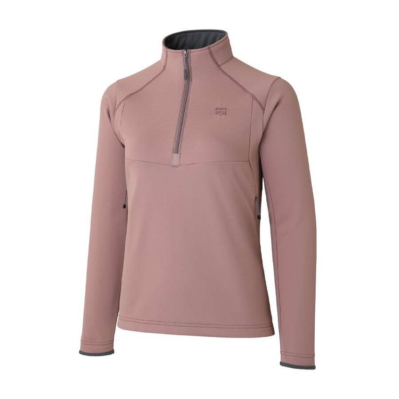 Women's Drought Clo Long Sleeve Zip Neck,SMOKY PINK, medium image number 0