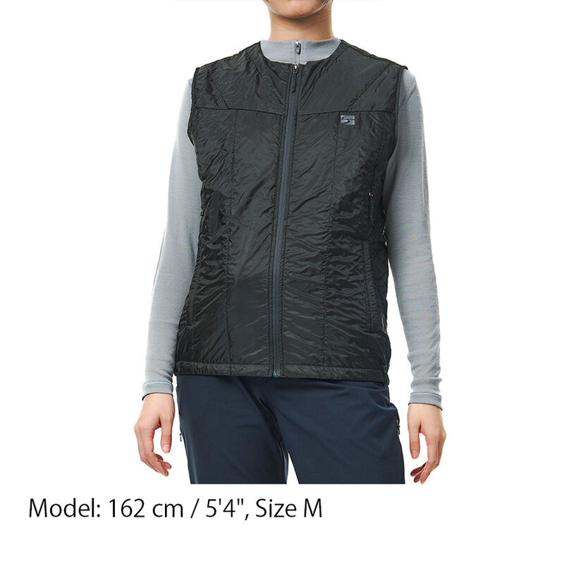 Women's Polygon UL Vest,BLACK, medium image number 3