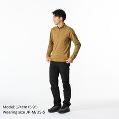 Men's Drought Largo Zip Neck,CHARCOAL HEATHER, small image number 13