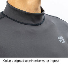 Women's Floodrush Long Sleeve,DARK GRAY, small image number 2