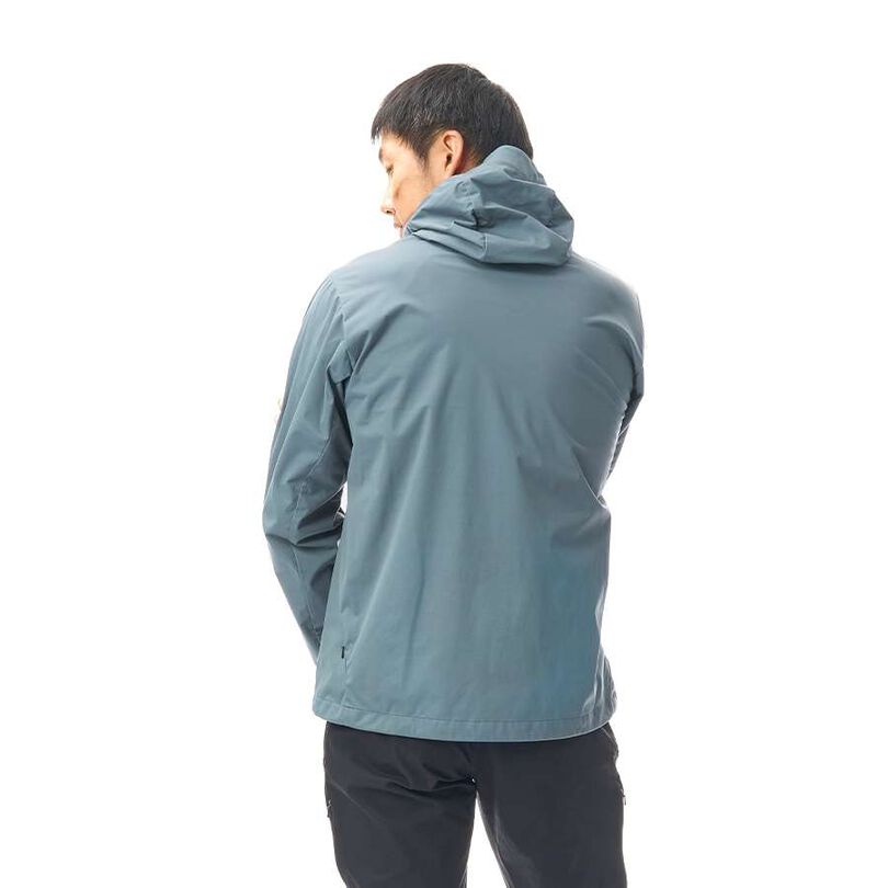 Men's Flow Wrap Hooded Jacket,BLUE GRAY, medium image number 31