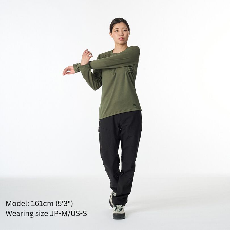 Women's Drought Largo Long Sleeve,GOLDEN OCHRE, medium image number 14