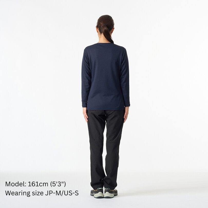Women's Drought Thermo Long Sleeve,DEEP NAVY, medium image number 4