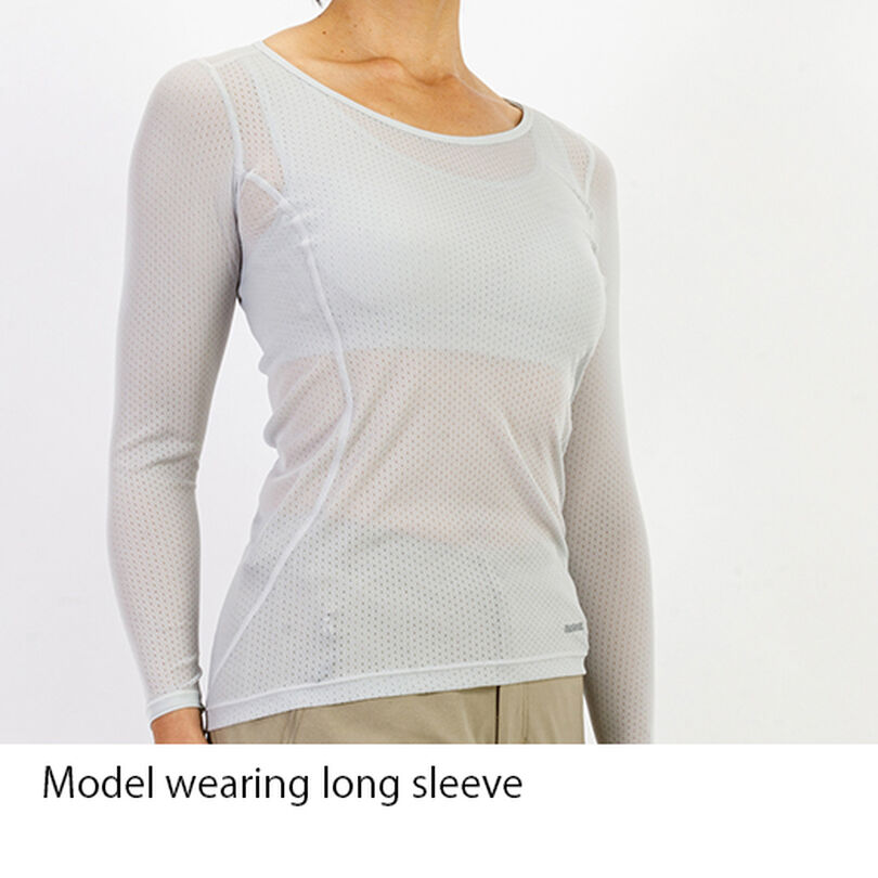 Women's Elemental Layer Long Sleeve Crew,BLACK, medium image number 5