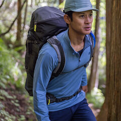 Men's Drought Quad Zip T Long Sleeve,OLIVE, small image number 2