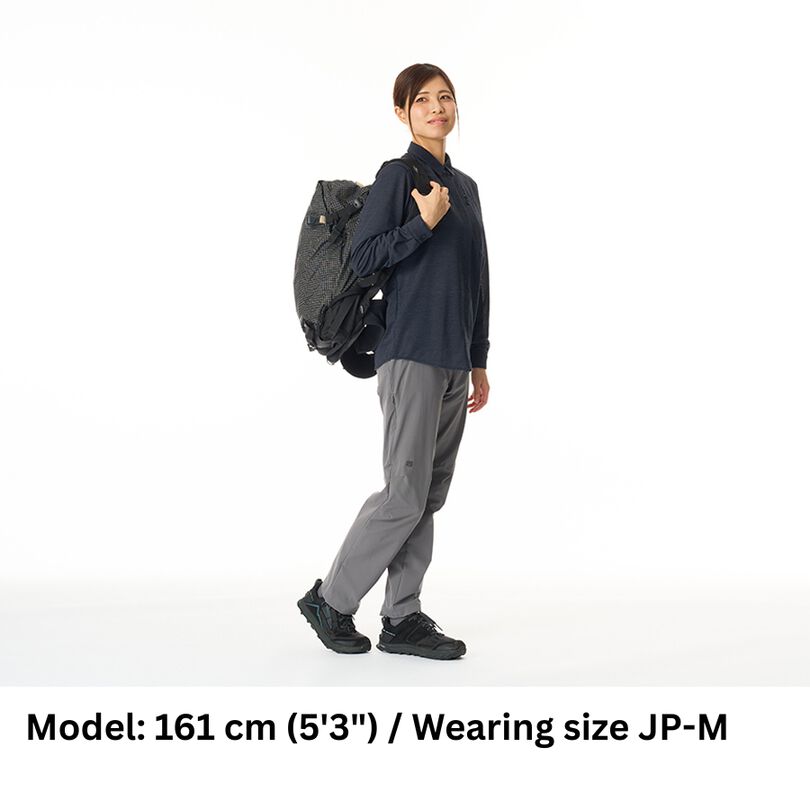 Women's Ramie Spin Knit Shirt,DARK INDIGO, medium image number 7