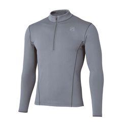 Men's FLOODRUSH Zip Neck,LIGHT GRAY, small image number 0