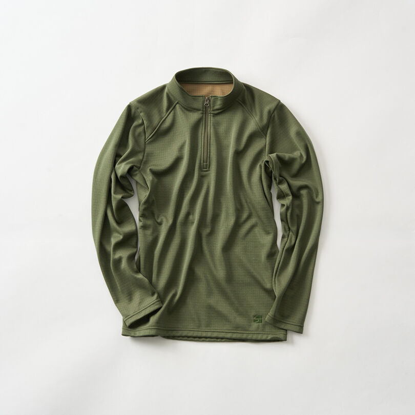Women's Drought Largo Zip Neck,GREEN HEATHER, medium image number 3