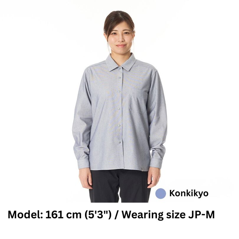 Women's Japanese Heritage Color Shirt,NAVY KIKYO, medium image number 30