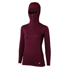Women's Merino Spin Thermo Hoody,WINE RED, small image number 0