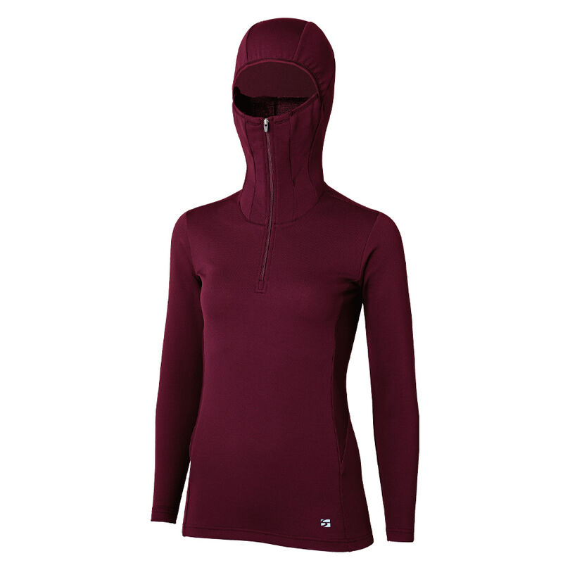 Merino Spin Thermo Hoody WR S,WINE RED, medium image number 0