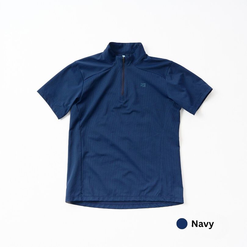 Women's Drought Quad Zip T Short Sleeve,NAVY, medium image number 3