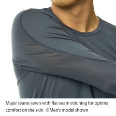Women's Neoleaf Inner Long Sleeve,DARK GRAY, small image number 5