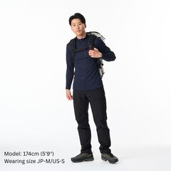 Men's Drought Thermo Zip Neck,DEEP NAVY, small image number 8