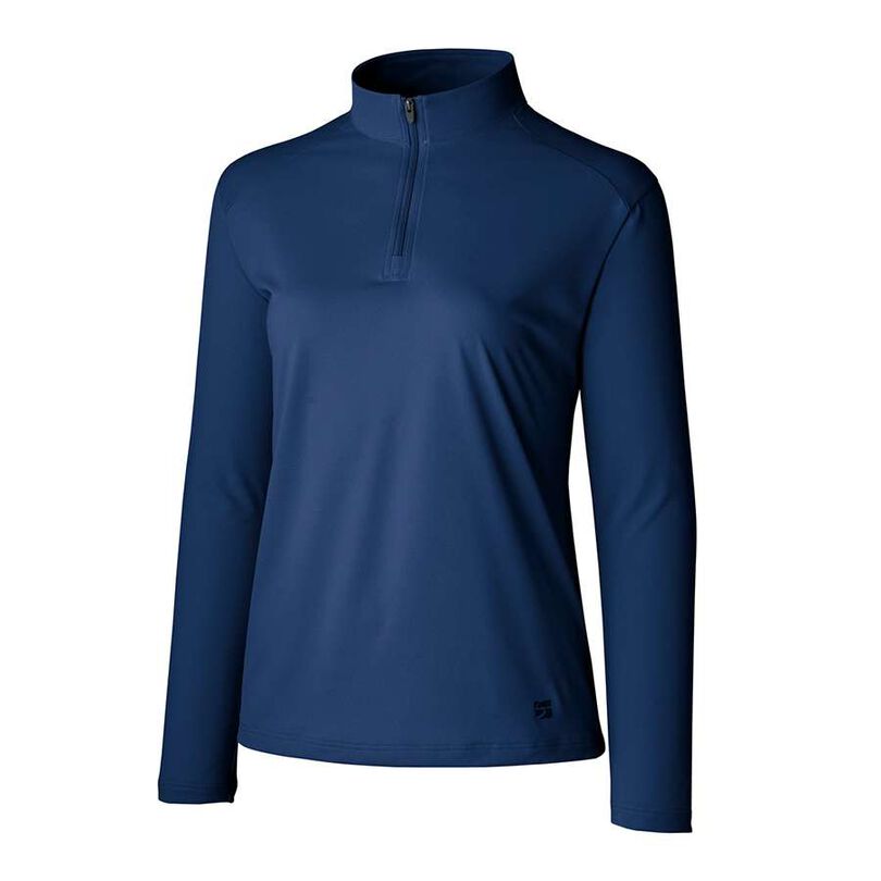 Women's Drought Shade Zip Neck,NAVY, medium image number 0