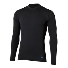 Men's Merino Spin Thermo Long Sleeve Crew,BLACK, small image number 0