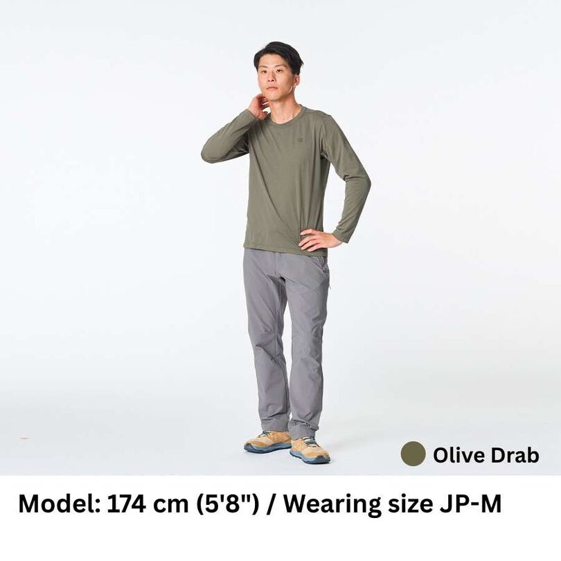 Men's Drought Quad Long Sleeve,OLIVE DRAB, medium image number 2