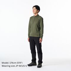 Men's Drought Largo Zip Neck,CHARCOAL HEATHER, small image number 6