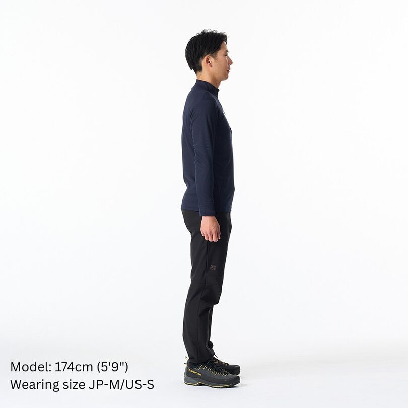 Men's Drought Thermo Zip Neck,DEEP NAVY, medium image number 5
