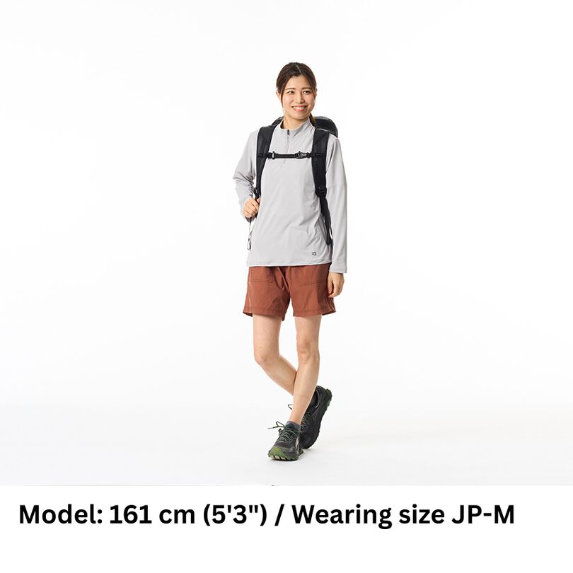 Women's Drought Shade Zip Neck,MIST GRAY, medium image number 17