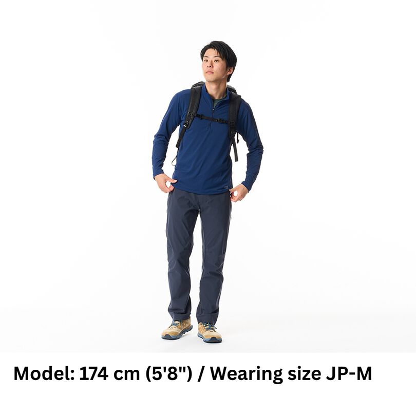 Men's Drought Shade Zip Neck,NAVY, medium image number 10