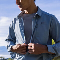 Men's Ramie Spin Knit Shirt,IVORY, small image number 12