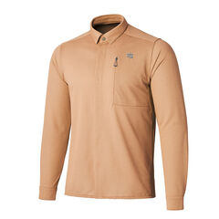 Men's Ramie Spin Knit Shirt,IVORY, small image number 1