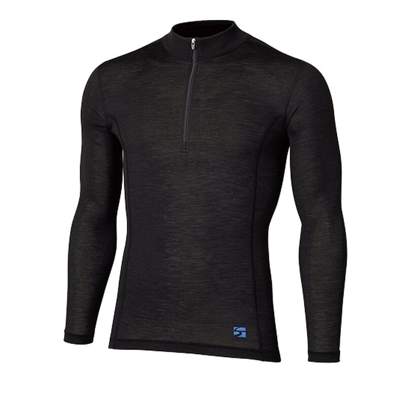 Men's Merino Spin Light Long Sleeve Zip Neck,, medium