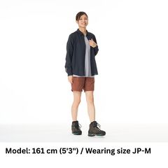 Women's Ramie Spin Knit Shirt,DARK INDIGO, small image number 6