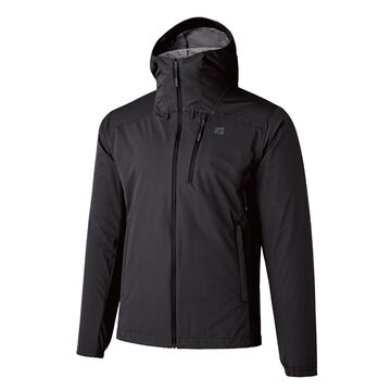 Flow Wrap Hooded Jacket BLCK M,BLACK, small image number 0