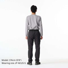 Men's Flow Wrap Pants,BLACK, small image number 4