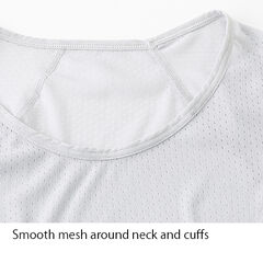 Women's Elemental Layer Short Sleeve Crew,PALE GRAY, small image number 3