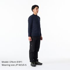 Men's Drought Thermo Zip Neck,DEEP NAVY, small image number 6