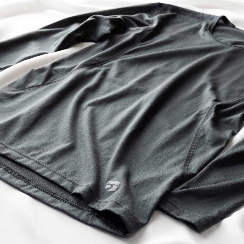 Women's Neoleaf Inner Long Sleeve,DARK GRAY, medium image number 1