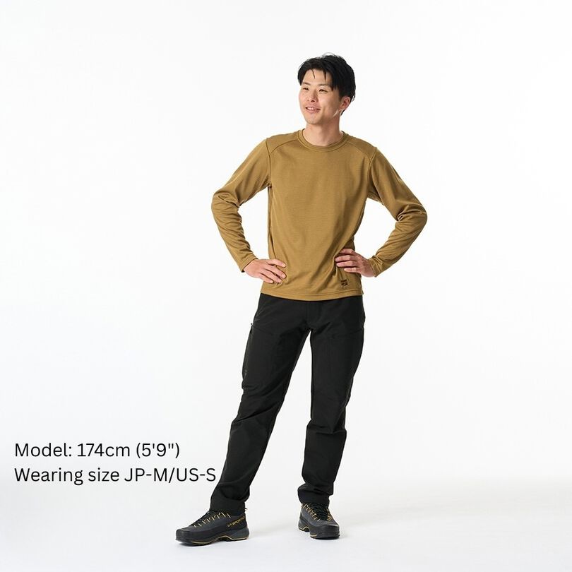 Men's Drought Largo Long Sleeve,CHARCOAL HEATHER, medium image number 16